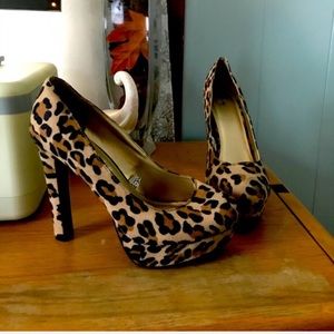 Leopard print heels